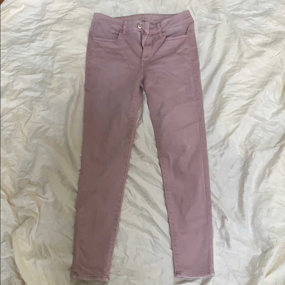 American Eagle Hi rise lilac jegging